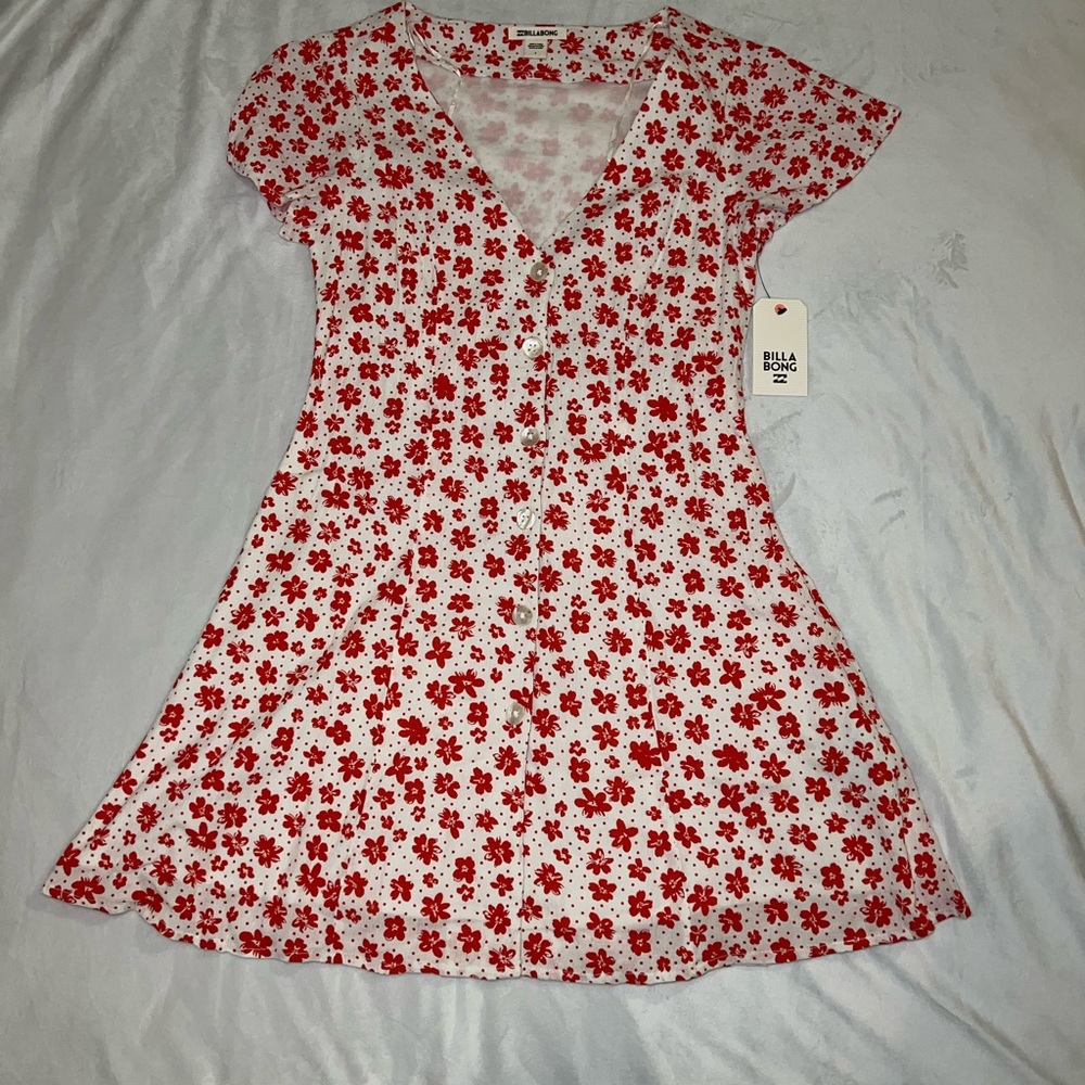 Billabong Red Floral Dress